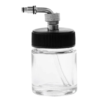 

22CC Side-Pot Airbrush Clear Glass Bottle Airbrushing Paint Ink Cup