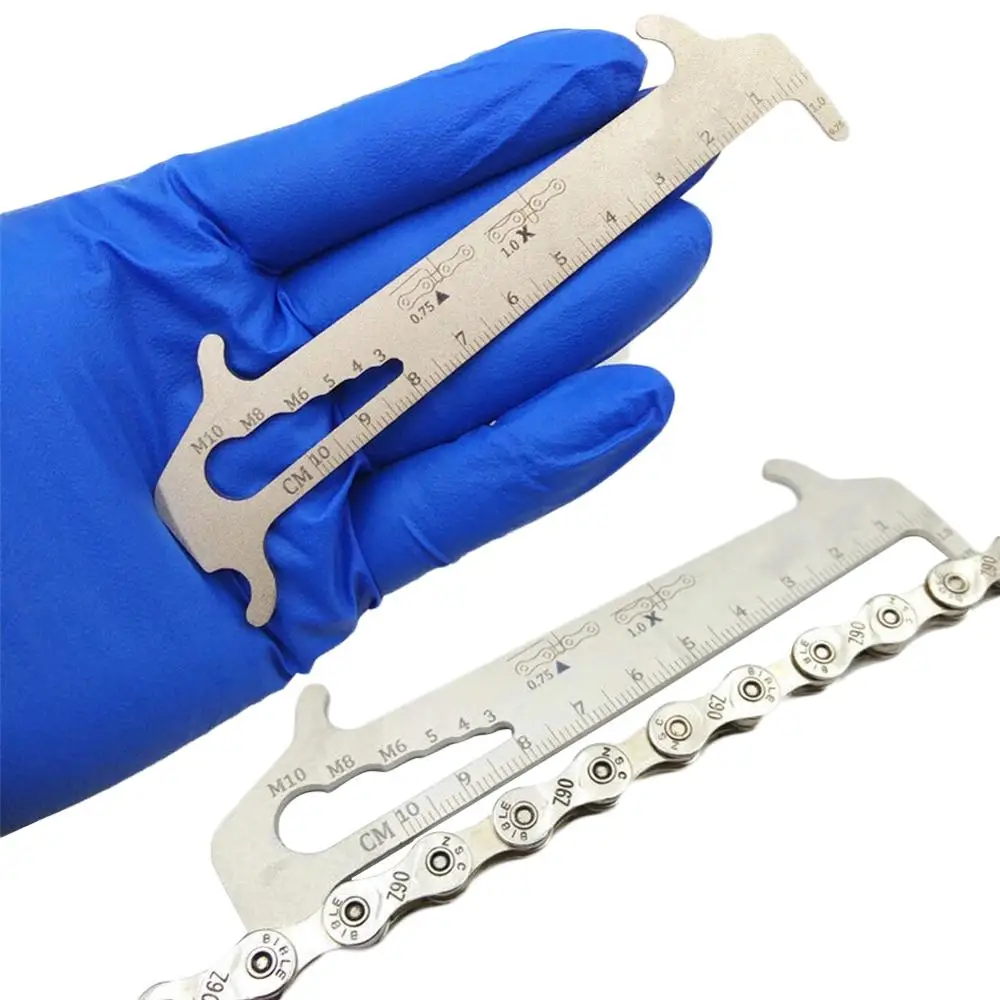 Bicycle chain checker MTB road bike caliper wear measuring instrument