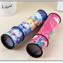 Калейдоскоп барабан прямой нарезной калейдоскоп мультфильм бумажный калейдоскоп пластик