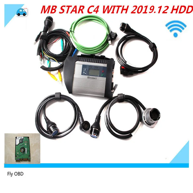 Высокое Качество MB STAR C4 с новейшей версией программного обеспечения HDD полный чип PCB новые реле для всех моделей с функцией mb star c4