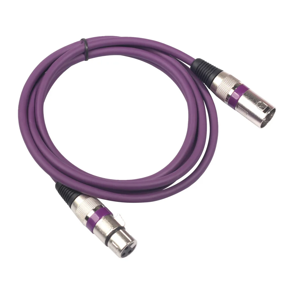 XLR 수-암 M/F 3 핀 OFC 오디오 케이블 포일, 편조 차폐, 마이크 믹서 앰프용 케이블, 1m, 2m, 3m, 5m, 10m, 20m, 30m