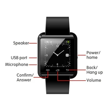 

Bluetooth Smart Watch Digital Sport Pedometer Sleeping Monitoring Watch For Usual Phone Unisex Smartwatch Wristwatch Clock SP99