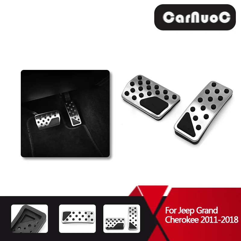 Pedal Cover 2PCS Car Accessories Gas Brake Pedal Cover Set For Jeep Grand Cherokee Dodge Durango 2011 2012 2013 2014 2015