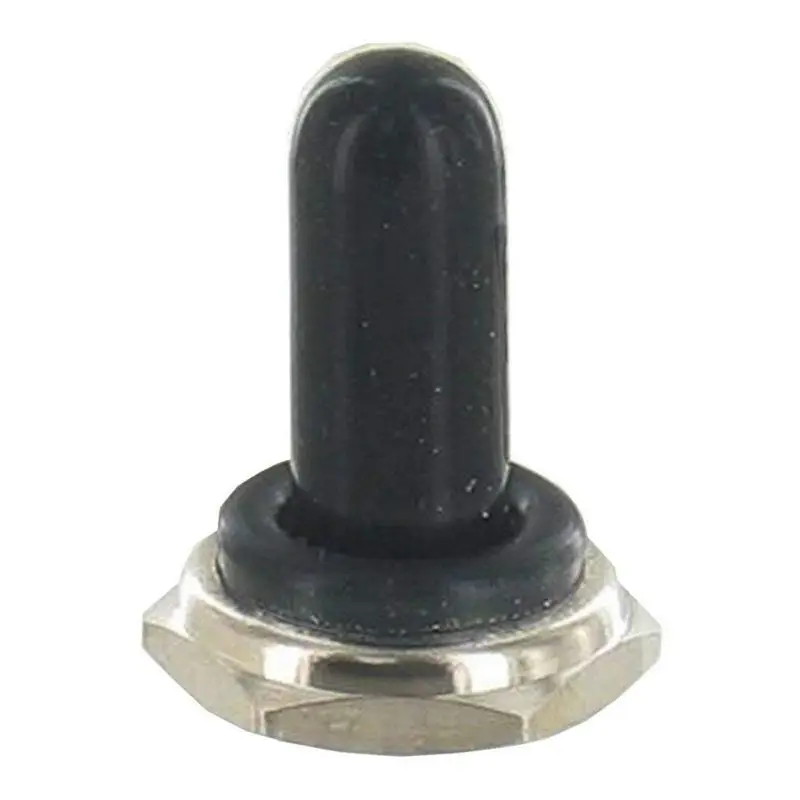HLZS-Heavy Duty кулисный переключатель 10A 125 В SPST 2 штифта переключатель включения/выключения металлический летучая мышь Водонепроницаемый загрузки Кепки Крышка-10 штук в упаковке
