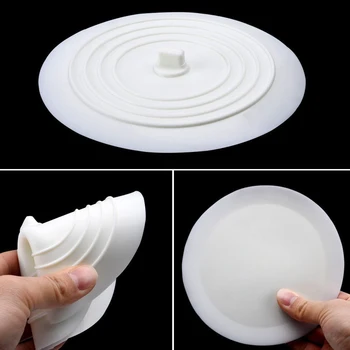 

1PC Silicone Sink Stopper Tub Drain Plug for Kitchens Bathrooms Laundries (White)