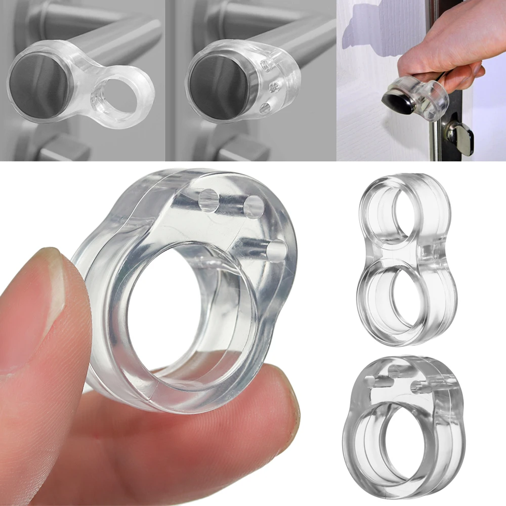 New Door Stop Transparent Door Handle Buffer Baby Safety Shockproof Pad Walls Furniture Protective Stopper Silica Gel 1Pc door stopper silicone door stopper door stopper bumpers