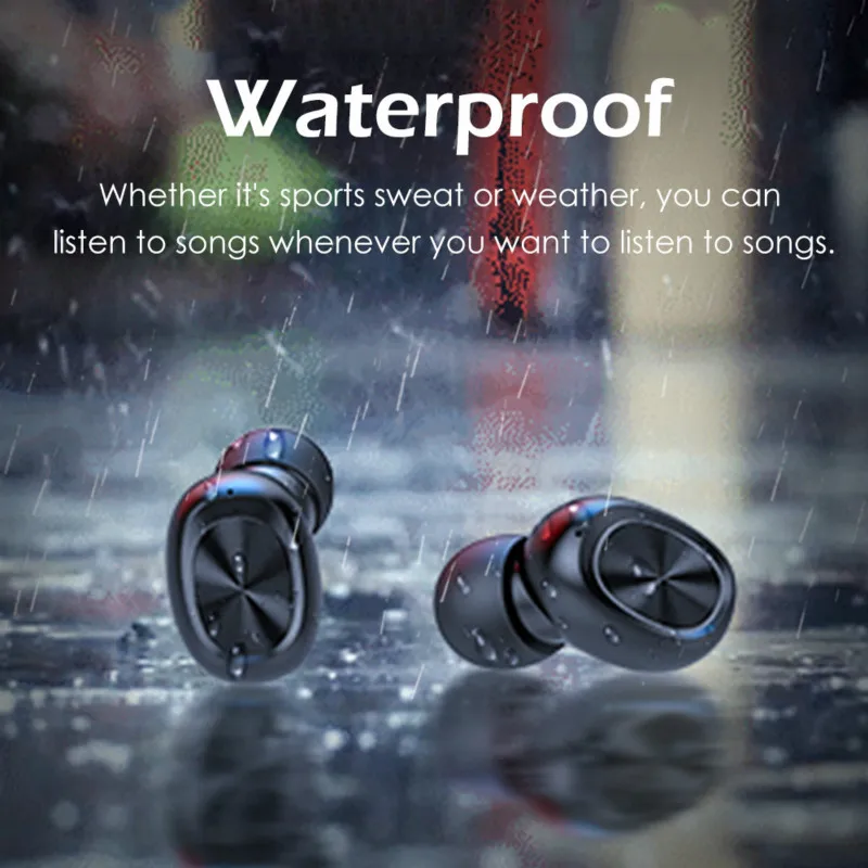 Wireless Earphones TWS Bluetooth 5 0 Mini Earbuds Stereo Bass LED Power Display Sports Waterproof Earbuds Support Xiaomi Huawei