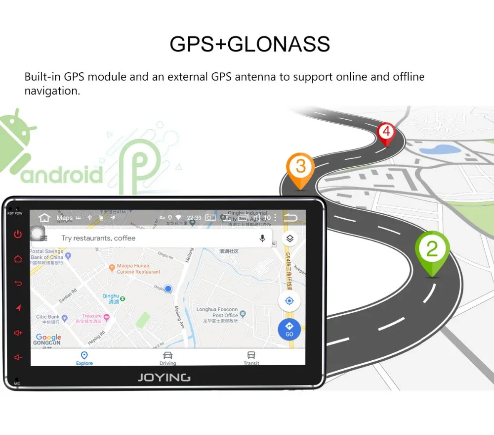 Cheap JOYING one din 7" universal 2GB car radio playe Android 9.0 DSP GPS support video output/Mirror link/Split Screen head unit 16