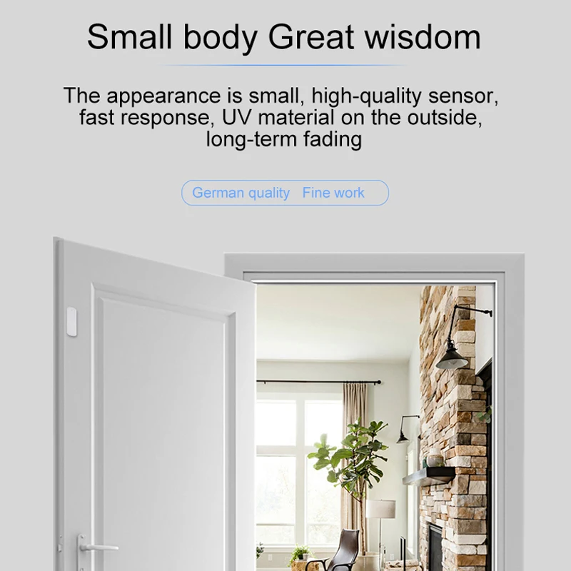 Smart Door Window Sensor 2.4GHz WiFi Alarm Home Security Detector Phone Monitor HSJ-19