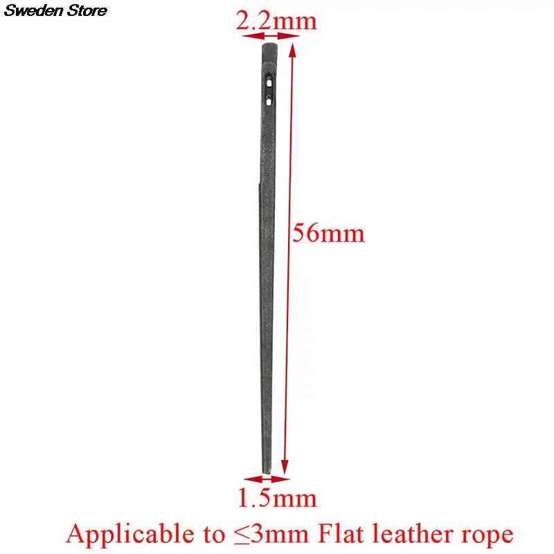 DIY Leather Stitch Craft Tool Leather Knitting Needle Double Hole Rope Lace Needle