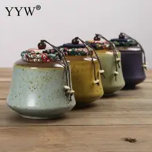 Коробка для чая банка для хранения банок в форме барабана коробка для чая коробка для конфет, печенья, кофе, порошка Caddy упаковка винтажная керамическая баночка для чая