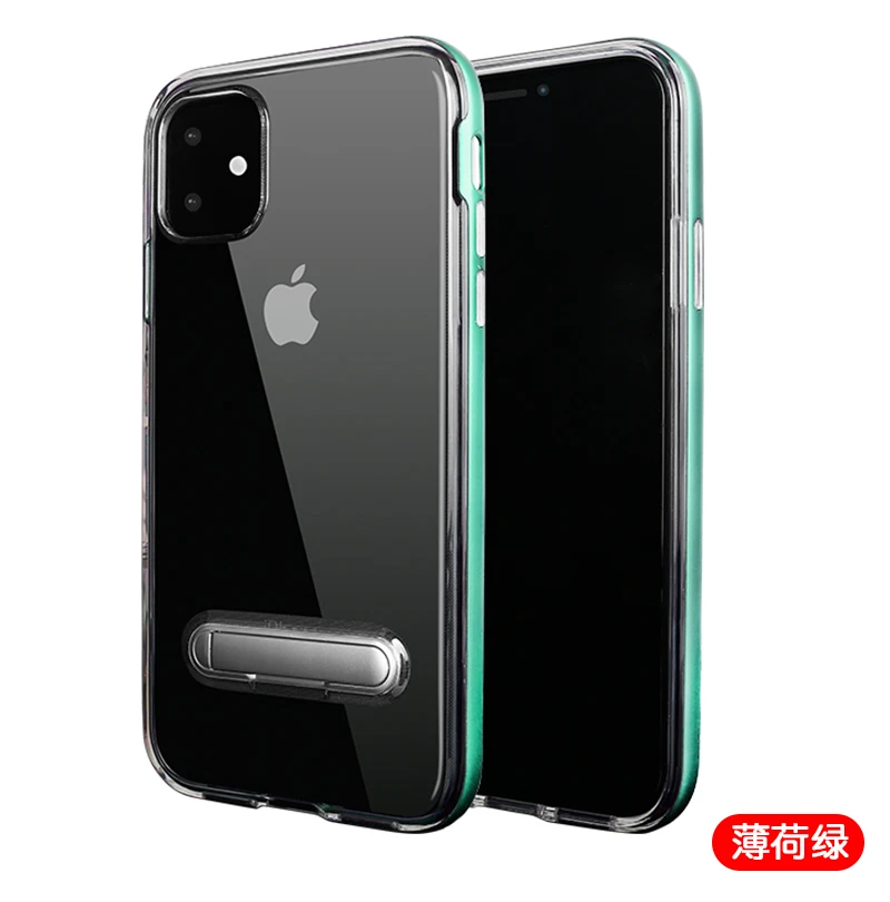 100 шт./лот Spigen кронштейн TPU+ PC стенд пластиковый чехол для iphone 5 6 7 8 X XR XS Max 6 7 8 plus 11 Pro Max чехол