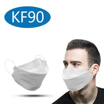 

KF90 Face Masks Non-woven Prevents Spray PM2.5 Breathable Anti Dust Protective Masks Personal Health Care Mouth Covers