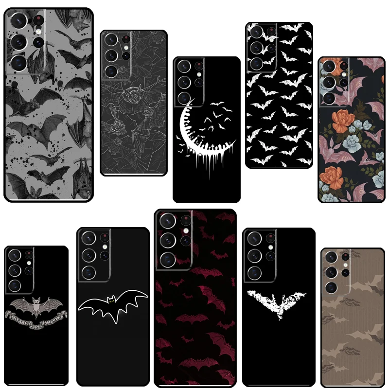 Goth Vampire Bat Custodia Per Telefono Gotica Per Samsung Galaxy S23 S22 Ultra Note 20 10 S8 S9 S10 Plus S20 Fe S21 Fe Cover