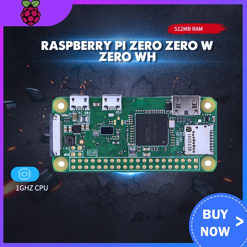 Оригинальная Беспроводная плата Raspberry Pi Zero V 1 3 W WH с Bluetooth ГГц процессор 512 МБ ОЗУ