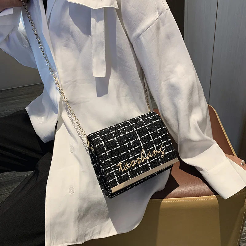

Autumn New Arrival Bag Women's 2019 New Style Korean-style Fairy Versatile High Grade Sense Bag with Chain Shoulder Oblique Squa