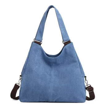 

2018 Large Capacity Women Handbag Casual Canvas Shoulder Bags Vintage Crossbody Messenger Bags Female Tote Bags sac