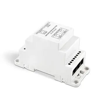 

BC-812-DIN/BC-812-DIN-RJ45 DC12-24V DIN Rail led DMX512 Signal Amplifier One input channel,two output channels DMX controller