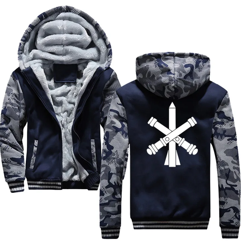 Navy blue Ракетные силы и оружие зимние утолщенные теплые толстовки мужские повседневные теплые толстовки с капюшоном мужские утепленные - Цвет: Navy blue