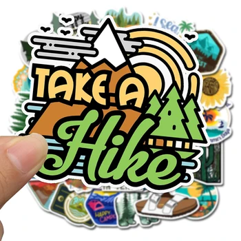 

50 PCS PVC Outdoor Adventure Tourism DIY Skateboard Laptop Graffiti Motorcycle Decorative Sticker Car Sticker Vinyl Decals