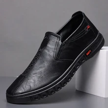 

Men Loafers Light Leather Casual Shoes 2022 Autumn Male Outdoor Walking Shoes Comfortable Mens Sneakers Soft Loafers Men's Shoes