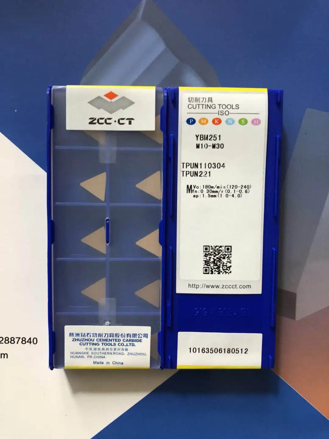 Оригинальные ZCCCT CNC вольфрамовые карбидные вставки TPUN110304 YBM251 специально для