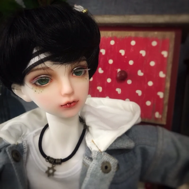D01-P581, детская игрушка 1/3, аксессуары для куклы-дяди, BJD/SD, реквизит для фото, Ретро стиль, кожаная веревка, ожерелье, 1 шт