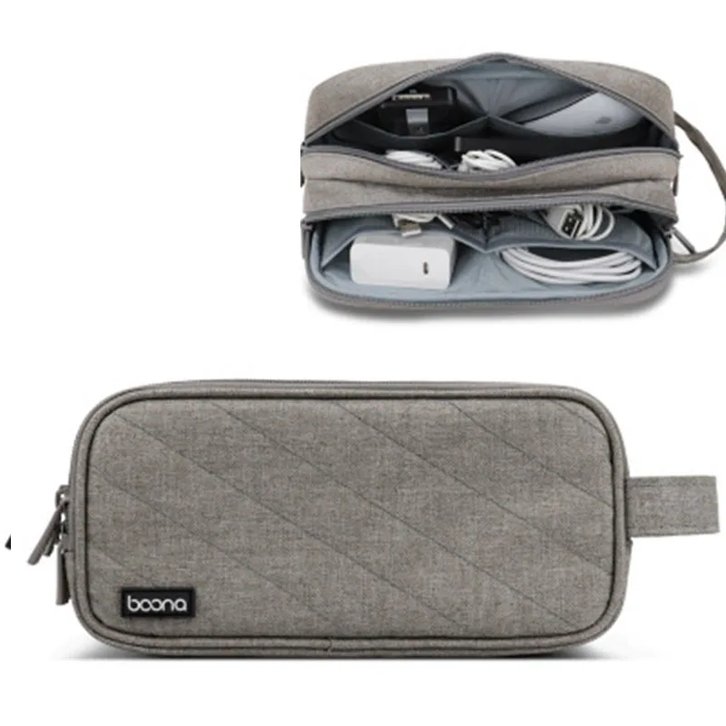 

Portable Digital Accessories Gadget Devices Organizer USB Cable Charger Storage Bag Travel Cable Organizer Power Bank Bag