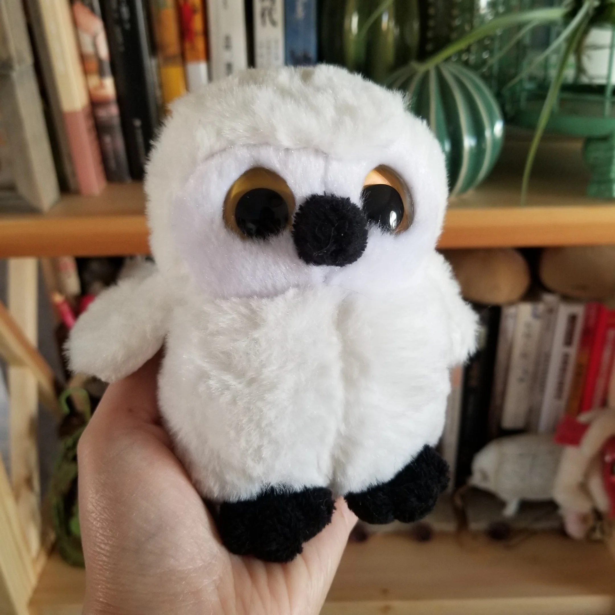 Simulation Plush Owl Snowy Soft Plush Toy Stuffed Animal Kids Best Birthday Gift 