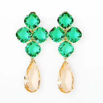 

SINZRY NEW AAA cubic zirconia shinning waterdrop earrings Korean stylish party earrings for women