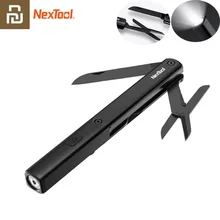 NexTool-herramientas multifuncionales 3 en 1 para exteriores, linterna N1, tijeras, recargable por USB, IPX4, portátil, resistente al agua