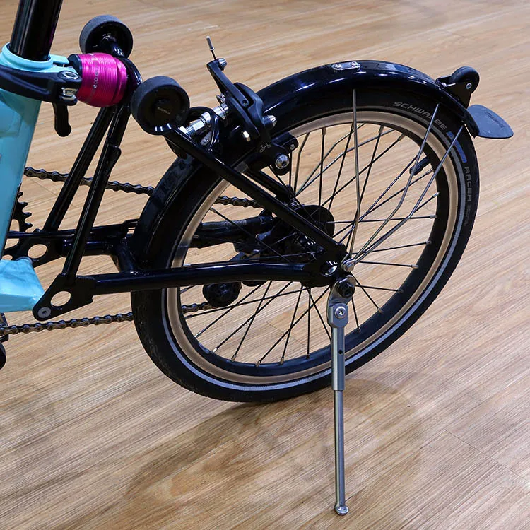 Титановый сплав Brompton небольшой тканевый титановый сплав фиксатор для ног ретро легкий складной велосипедный держатель для ног парковочная стойка