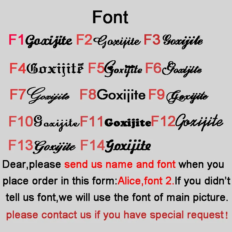 Goxijite新新字体选择表