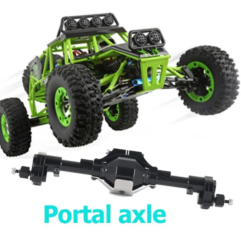 

Front Rear Portal Axle Aluminum Alloy for 1/10 RC Crawler Car SCX10 II 90046 Finishing Hardened Steel Structure Drive Shafts