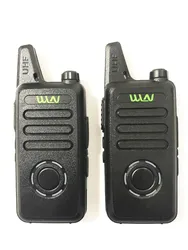 WLN KD C1 plus Mini talkie walkie UHF 400 470MHz, format paquet mince, Radio bidirectionnelle, pour 2 pièces 