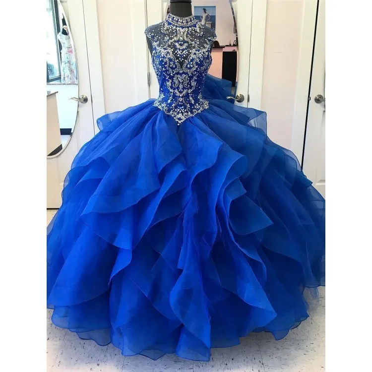 high neck prom dresses 2019