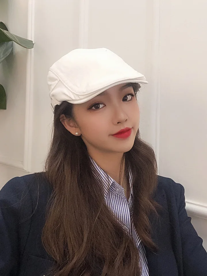 New Autumn Winter Hats for Women Solid Plain Newsboy Cap Men Ladies Casual Wool Hat Outdoor Beret Women Painter Cap Newsboy Hat