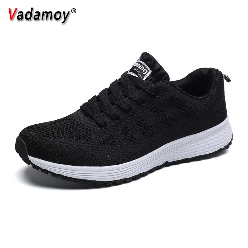 

New Fashion women Sneakers Mesh Breathable Unisex Men Women Shoes Light Casual Lace-up Shoes for woman Size 35-44 Tenis Hombre