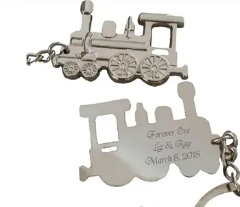 

Personalized Stainless Steel/Zinc Alloy Railway Engine Shape Keychains