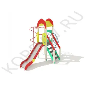

Детский игровой комплекс с горкой ПДИ 2.08