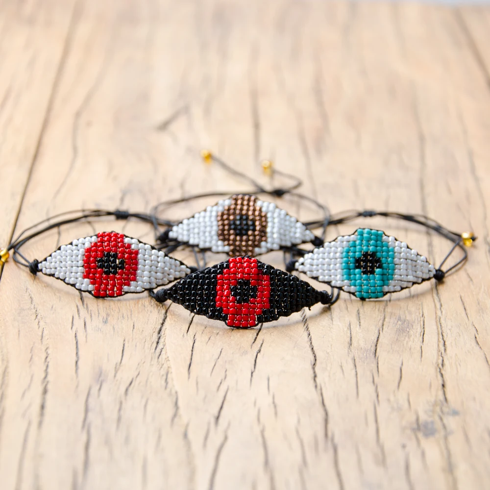 

Go2boho Evil Eye Bracelet For Ladies Jewellery Handmade Trendy Japanese Miyuki Beads Jewelry Friendship Pulsera Mens Bracelets
