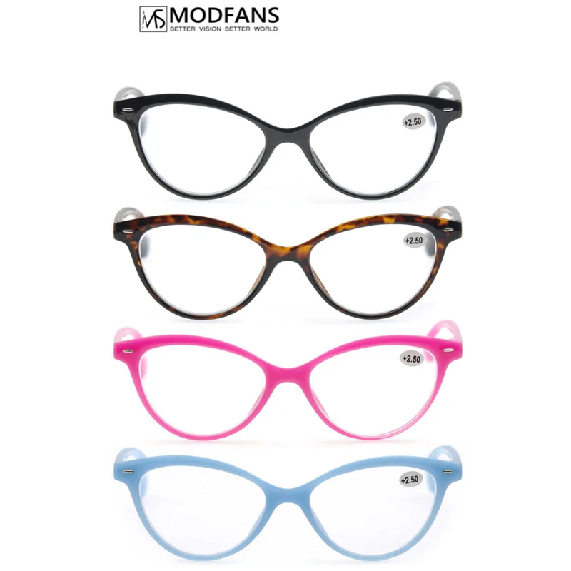 MODFANS Women Reading Glasses Cat Eye Vintage Fashion Eyeglass Cateye