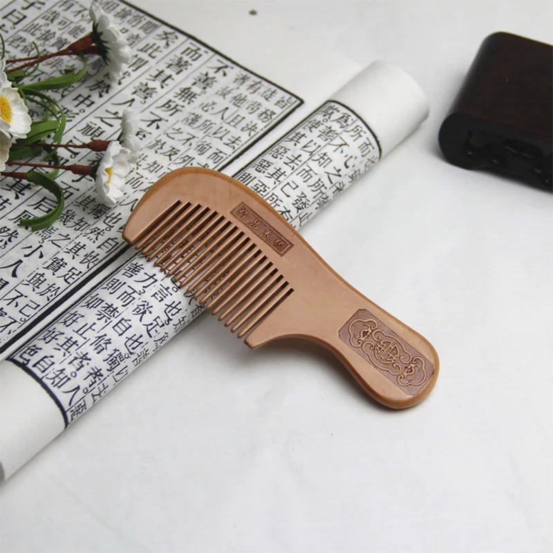 Of Carve Patterns or Designs on Woodwork Wooden Comb Combs Anti-static Portable Massage Scalp Care Abortion Custom