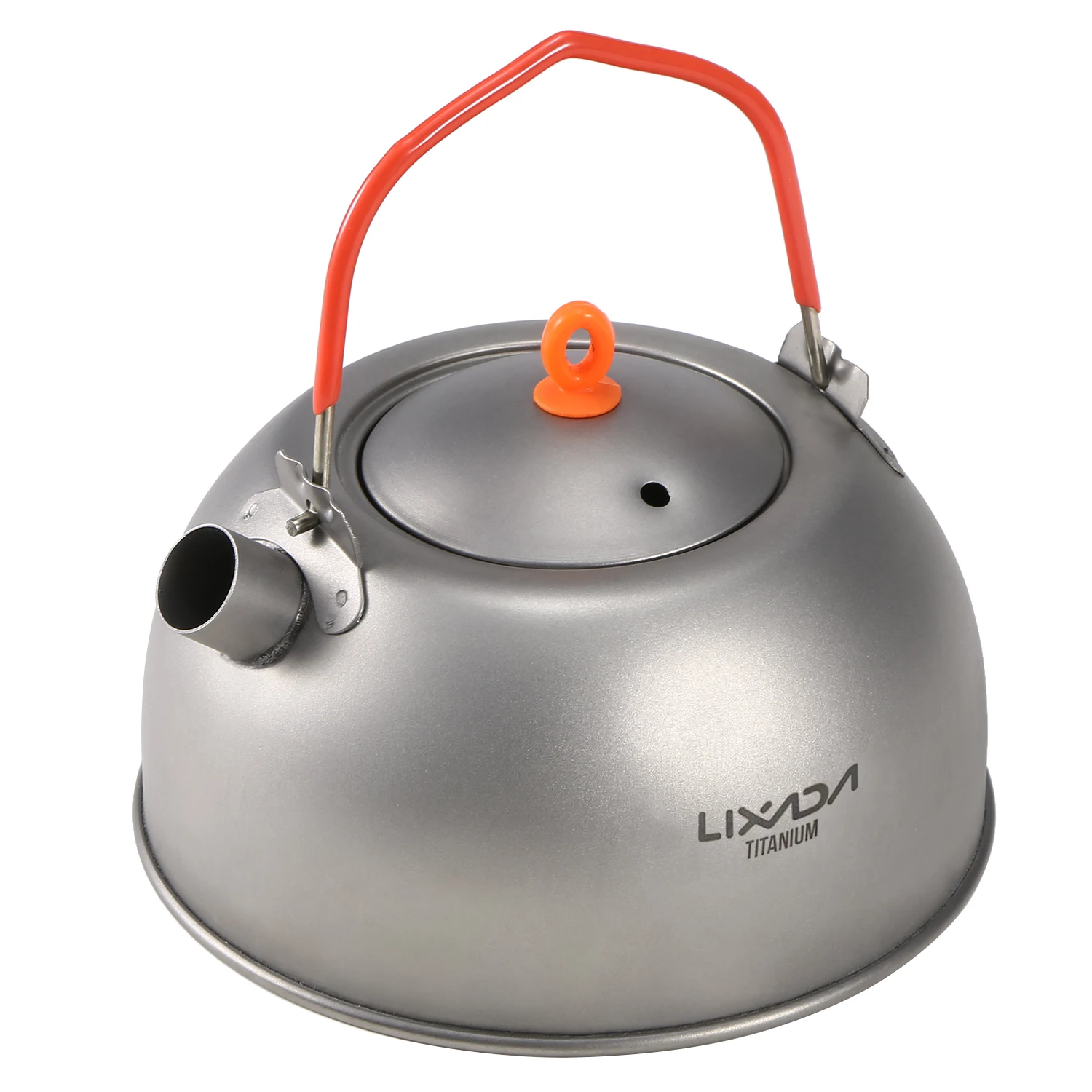 Lixada 600ml Titanium Tea Kettle for Boiling Water Coffee Tea Pot