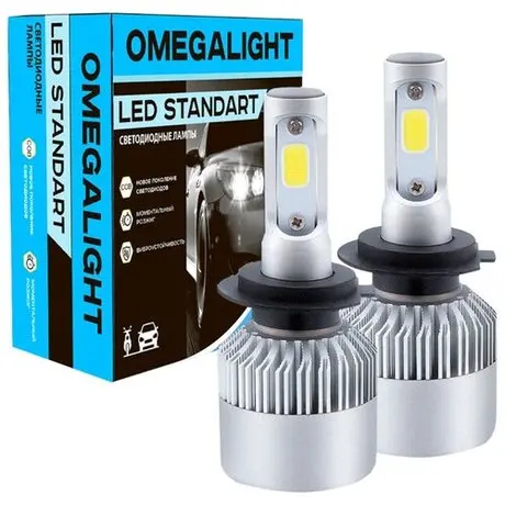 Комплект ламп LED Omegalight Standart H1 2400lm (2шт) | Автомобили и мотоциклы