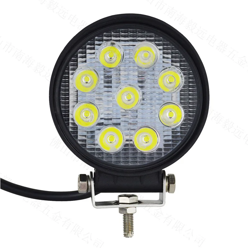 

27W Automobile LED Working Lamp round Concentrating High-Power Car Modified Car Top Work Spotlights off-Road Vehicle