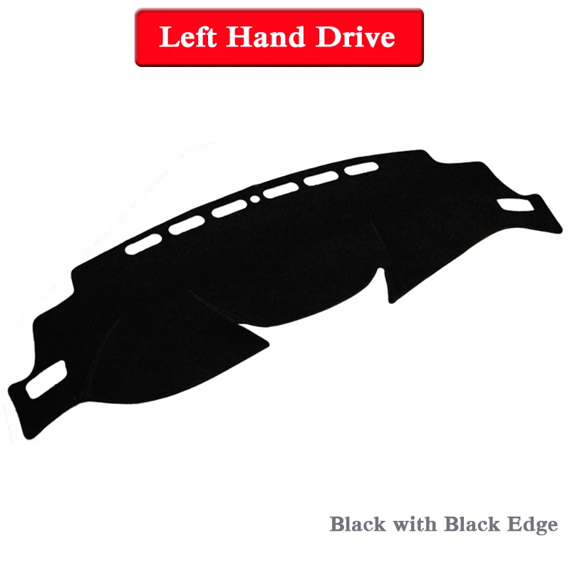 Black Black LHD Автомобильный Стайлинг приборной панели Избегайте Light Pad Инструмент крышка платформы коврики Роза для Nissan X-Trail Rogue T32-настоящее Анти-пыль - Название цвета: Black Black LHD