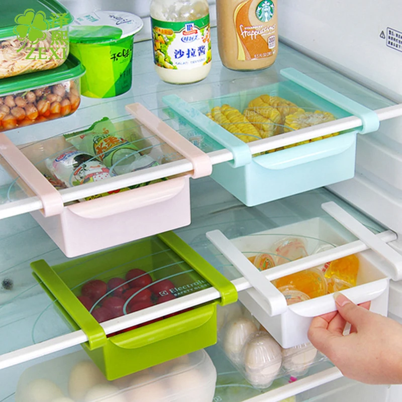 Кухонный холодильник коробка для хранения продуктов контейнер свежий разделитель слой стеллаж для хранения выдвижные ящики свежий сортировочный Органайзер