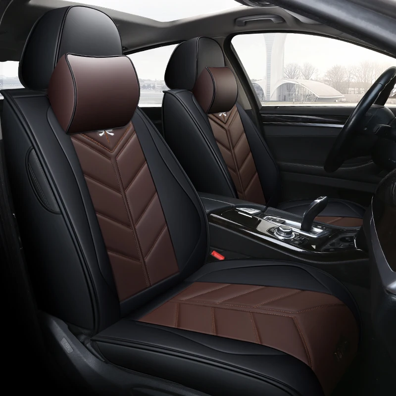Чехлы на автомобильные сиденья кожаные чехлы для volkswagen gol vw polo passat golf caddy lupo Tiguan