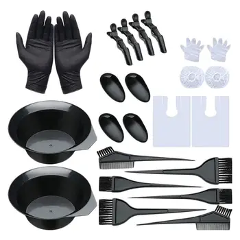 

1 Set/26pcs Disposable Hair Dye Tool Hair Dyeing Kit for Men Adults Women